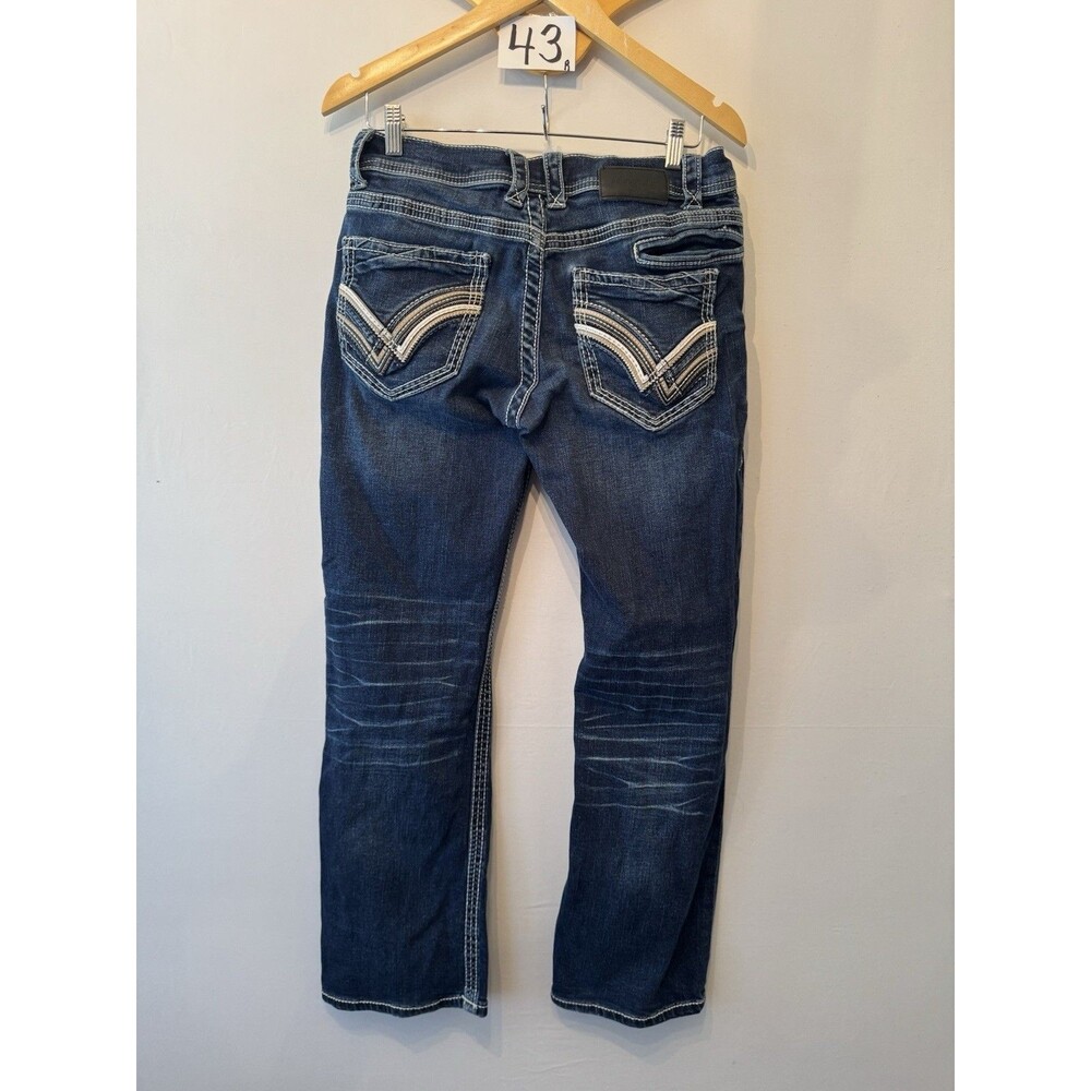 Buckle Black Men’s Slim Bootcut Stretch Denim Jeans Blue Mid Rise Size 30 - Picture 2 of 9